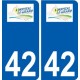 42 Penmarch logo autocollant plaque stickers ville