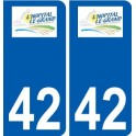 42 Penmarch logo autocollant plaque stickers ville