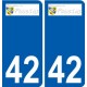 42 Penmarch logo autocollant plaque stickers ville