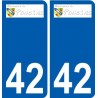 42 Penmarch logo autocollant plaque stickers ville