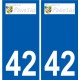 42 Penmarch logo sticker plate stickers city