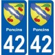 42 Penmarch wappen aufkleber typenschild aufkleber stadt