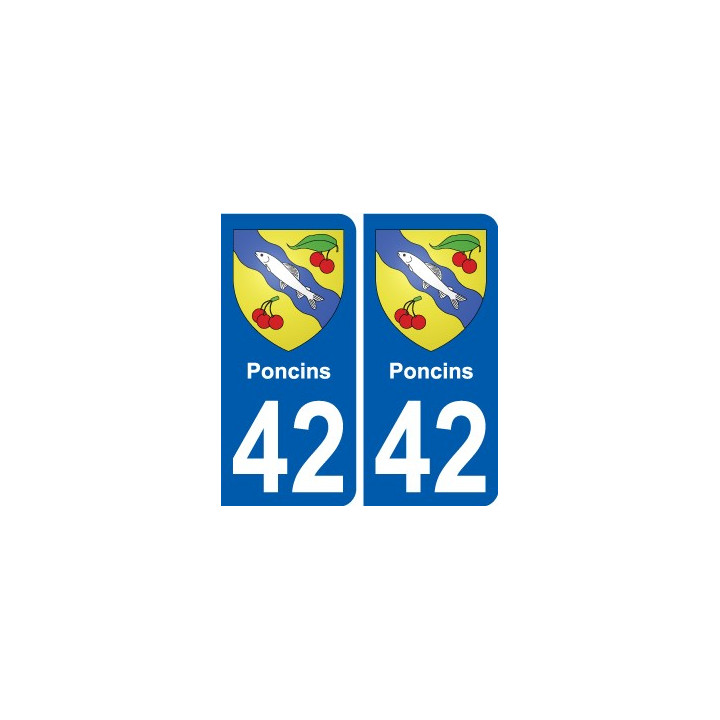 42 Penmarch escudo de armas de la etiqueta engomada de la placa de pegatinas de la ciudad