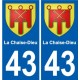 43 Penmarch escudo de armas de la etiqueta engomada de la placa de pegatinas de la ciudad