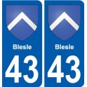 43 Penmarch blason autocollant plaque stickers ville