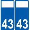43 Penmarch logo autocollant plaque stickers ville