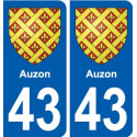 43 Penmarch stemma adesivo piastra adesivi città