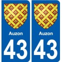 43 Penmarch coat of arms sticker plate stickers city