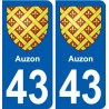 43 Penmarch coat of arms sticker plate stickers city