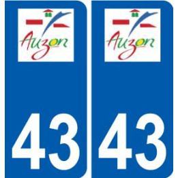 43 Penmarch logotipo de la etiqueta engomada de la placa de pegatinas de la ciudad