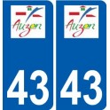 43 Penmarch logo autocollant plaque stickers ville