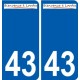 43 Penmarch logo autocollant plaque stickers ville