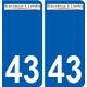 43 Penmarch logo sticker plate stickers city