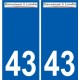 43 Penmarch logo autocollant plaque stickers ville