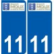 27 de Léry logotipo de la etiqueta engomada de la placa de pegatinas de la ciudad