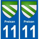 27 de Léry escudo de armas de la etiqueta engomada de la placa de pegatinas de la ciudad