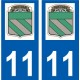 27 de Léry logotipo de la etiqueta engomada de la placa de pegatinas de la ciudad