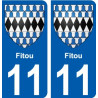 27 Léry coat of arms sticker plate stickers city