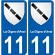 11 Léry blason autocollant plaque stickers ville