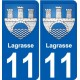 11 Léry blason autocollant plaque stickers ville