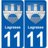11 Léry blason autocollant plaque stickers ville