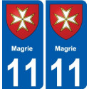 11 Léry blason autocollant plaque stickers ville
