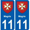 27 Léry coat of arms sticker plate stickers city