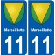 27 de Léry escudo de armas de la etiqueta engomada de la placa de pegatinas de la ciudad