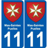 11 Léry blason autocollant plaque stickers ville