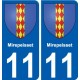 11 Léry blason autocollant plaque stickers ville