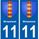 11 Léry blason autocollant plaque stickers ville
