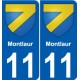11 Léry blason autocollant plaque stickers ville