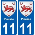 11 Léry blason autocollant plaque stickers ville
