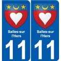 11 Léry blason autocollant plaque stickers ville