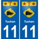 11 Léry blason autocollant plaque stickers ville