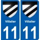 11 Léry blason autocollant plaque stickers ville
