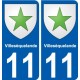 27 de Léry escudo de armas de la etiqueta engomada de la placa de pegatinas de la ciudad