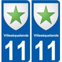 11 Léry blason autocollant plaque stickers ville