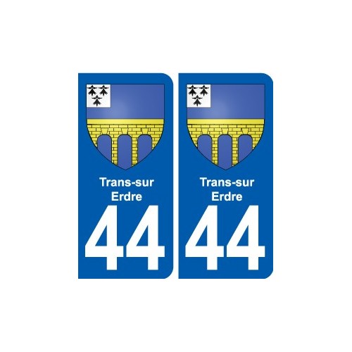 44 Penmarch escudo de armas de la etiqueta engomada de la placa de pegatinas de la ciudad