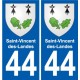 44 Penmarch coat of arms sticker plate stickers city