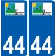 44 Penmarch logo autocollant plaque stickers ville