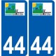 44 Penmarch logo sticker plate stickers city