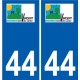 44 Penmarch logo autocollant plaque stickers ville