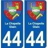 44 Penmarch escudo de armas de la etiqueta engomada de la placa de pegatinas de la ciudad