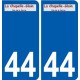 44 Penmarch logo autocollant plaque stickers ville
