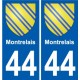 44 Penmarch coat of arms sticker plate stickers city