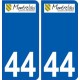 44 Penmarch logo sticker plate stickers city