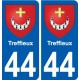 44 Penmarch blason autocollant plaque stickers ville