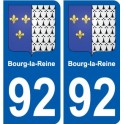 92 Gennevilliers blason autocollant plaque stickers ville