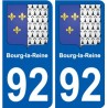 92 Gennevilliers wappen aufkleber typenschild aufkleber stadt